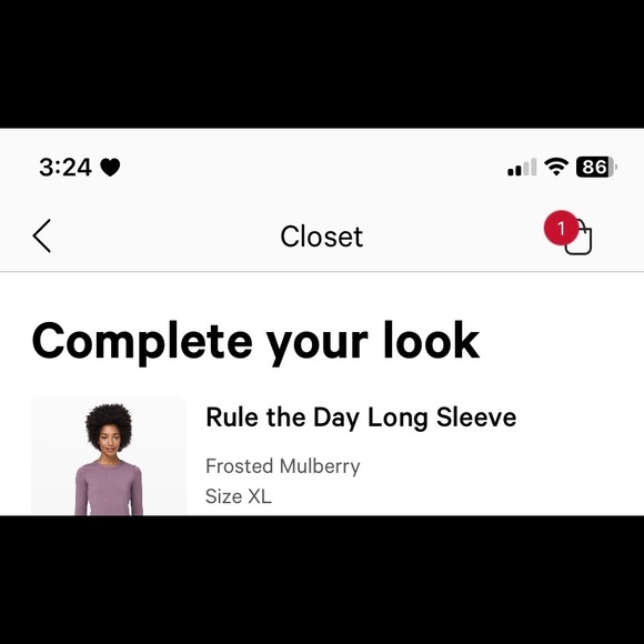 Authentic Lululemon Rule the Day long sleeve - Picture 4 of 5